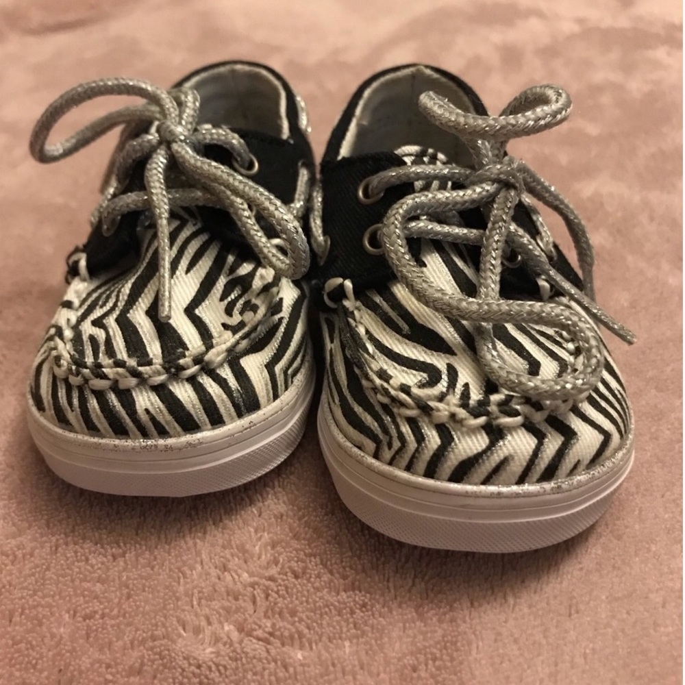 Zebra Sperry Shoes 1M